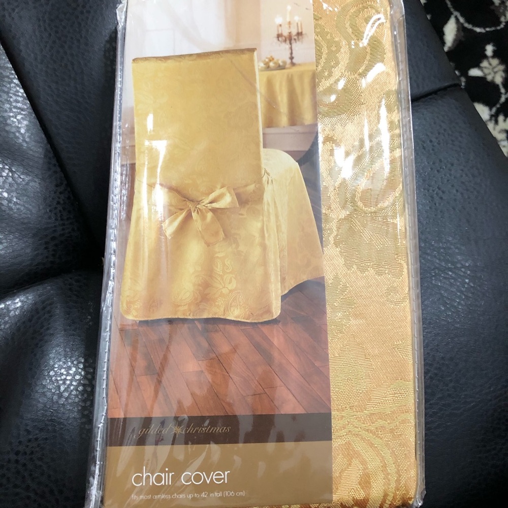 Gold chair covers